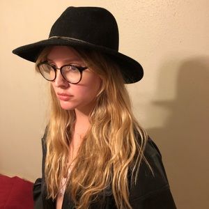 Felt Hat and Leather Jacket